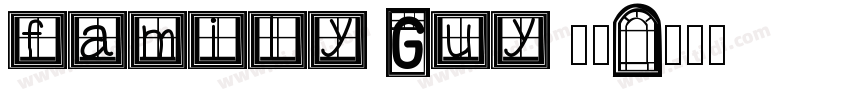 family Guy 字体字体转换